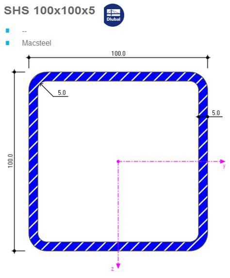 steel box section 100x100|100x100x5 shs kg m.